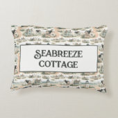 沿岸の別荘 灯台 パターン アクセントクッション (裏面)