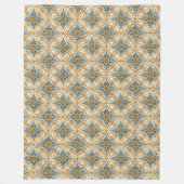 沿岸の地中海の微妙な海洋の色合い フリースブランケット (正面)