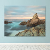 沿岸の夕日 キャンバスプリント (インサイチュ (ウッドフロア))