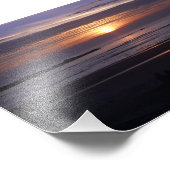 沿岸の夕日 フォトプリント            (角)