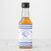 沿岸の女性のカーボーイバチェロレッテ最後のトースト リキュールボトルラベル (正面)