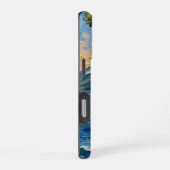 沿岸の守護者: イーグルの山の展望 iPhoneケース (右側面)