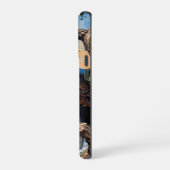 沿岸の守護者: イーグルの山の展望 iPhoneケース (左側面)