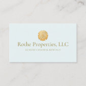 沿岸の実在不動産金ゴールドサンドドル 名刺 (正面)