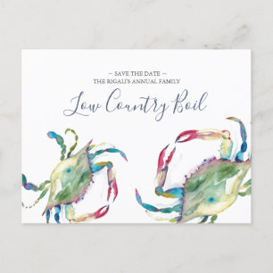 沿岸の家族の懇親会は日付を保存 インビテーションポストカード