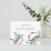 沿岸の家族の懇親会は日付を保存 インビテーションポストカード (スタンド正面)