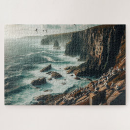 沿岸の崖 – 息をのむような景色 ジグソーパズル