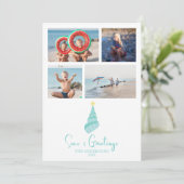 沿岸の海とグリーティングシェルツリー シーズンカード (スタンド正面)