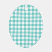 沿岸の海とグリーティングシェルツリー メタルオーナメント (裏面)