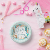 沿岸の海とグリーティングシーホースのシェル ペーパーボウル (パーティー)