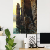 沿岸の海の人魚の女の子裸と潜む欲望 ポスター (ホームオフィス)