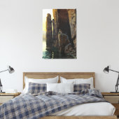 沿岸の海の人魚娘 裸と潜む欲望 キャンバスプリント (インサイチュ (寝室))