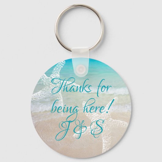 沿岸の海の星ありがとうゲストの好意 キーホルダー (正面)