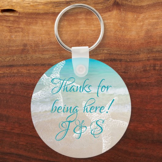 沿岸の海の星ありがとうゲストの好意 キーホルダー (正面)