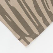 沿岸の海洋生物ヒトデとベージュの貝殻 フリースブランケット (角)