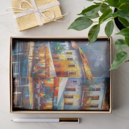 沿岸の海辺のヴィラズデクページ 薄葉紙 (ギフト)