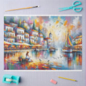 沿岸の海辺のヴィラズデクページ 薄葉紙 (クラフト)