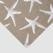 沿岸の白いヒトデとバフェイクラップ 薄葉紙 (詳細)