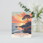 沿岸の美しいを探索する：グースアイランド ポストカード (スタンド正面)