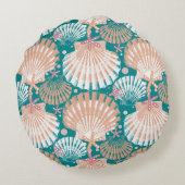沿岸の貝殻とヒトデ ラウンドクッション (裏面)