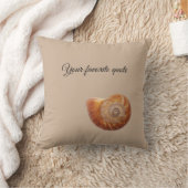 沿岸の貝殻の秋の秋海獣カタツムリ クッション (ブランケット)