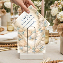 沿岸の貝殻リースベビーシャワー