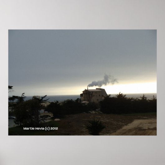 沿岸の霧と煙 ポスター (正面)