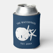 沿岸の青い砂ドルヒトデ 缶クーラー (缶正面)