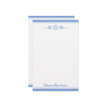 沿岸の青とホタテの貝殻パーソナライズされた