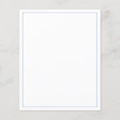 沿岸の青と白のカニのモノグラム (裏面)