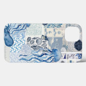 沿岸の静けさ: 深い青の海の生き物のコラージュ・エディション Case-Mate iPhoneケース (裏面 (横))