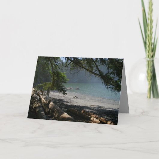 沿岸の風景、かわいらし海・ショア、あなた自身の言葉。 カード (正面)