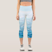 沿岸の高い腰ヨガカプリス カプリレギンス (正面)