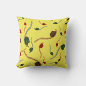 沿岸はっきりした海草 – 金メッキされた太陽装飾用クッション クッション (正面)