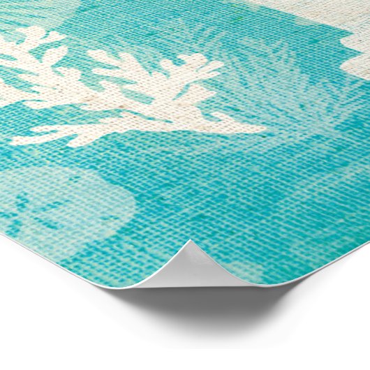 沿岸アート |洗面台 ポスター (角)