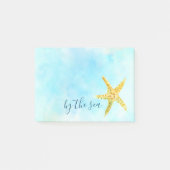 沿岸イエロースターフィッシュアクアウォーター色 ポストイット (正面)