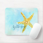 沿岸イエロースターフィッシュアクアウォーター色 マウスパッド (マウス)