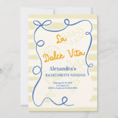 沿岸イタリアンバチェロレッテ週末 招待状 (正面)