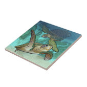 沿岸ウミガメ タイル (側面)