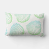 沿岸エレガント海緑のグラデーション貝 ランバークッション (裏面)
