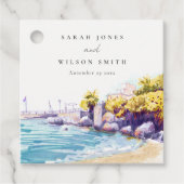 沿岸エレガント砂ビーチロッキーシーケープ結婚ス フェイバータグ (正面)