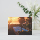 沿岸オアシス：夕べはがき ポストカード (スタンド正面)