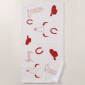 沿岸カウガールビーチタオル ビーチタオル (正面)