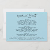沿岸カウガールビーチバチェロレッテウィークエンド 招待状 (裏面)