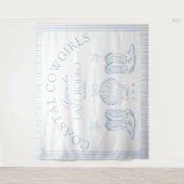 沿岸カウガールブーツ ウェスタンバチェロレッテパーティー タペストリー (正面)