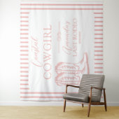 沿岸カウガールブーツ ウェスタン バチェロレッテ パーティー タペストリー (インサイチュ)