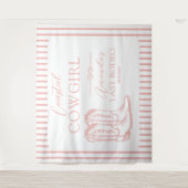 沿岸カウガールブーツ ウェスタン バチェロレッテ パーティー タペストリー (正面)