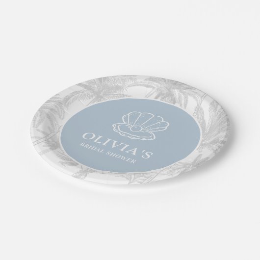 沿岸カウガール モダン ネイティブ ブライダルシャワー ペーパープレート (アングル)