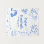 沿岸カスタマイズビーチバチェロレッテデコール タペストリー (正面(横))