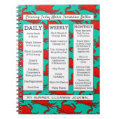 沿岸カニのおもしろいの夏のスタイルのクリーニングジャーナル ノートブック (正面)